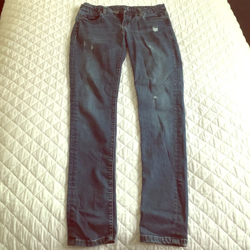 BLANK NYC Blue Midrise Skinny Jeans